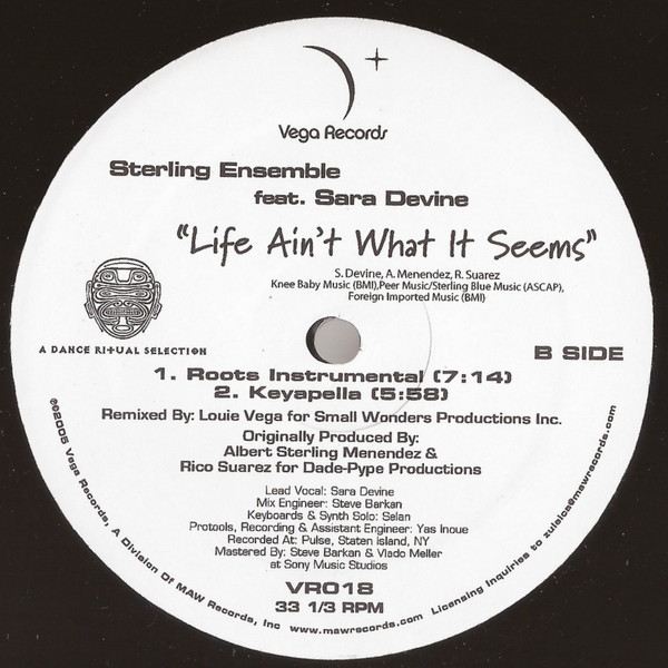 Sterling Ensemble Feat. Sara Devine - Life Ain't What It Seems | Vega Records (VR018) - 2