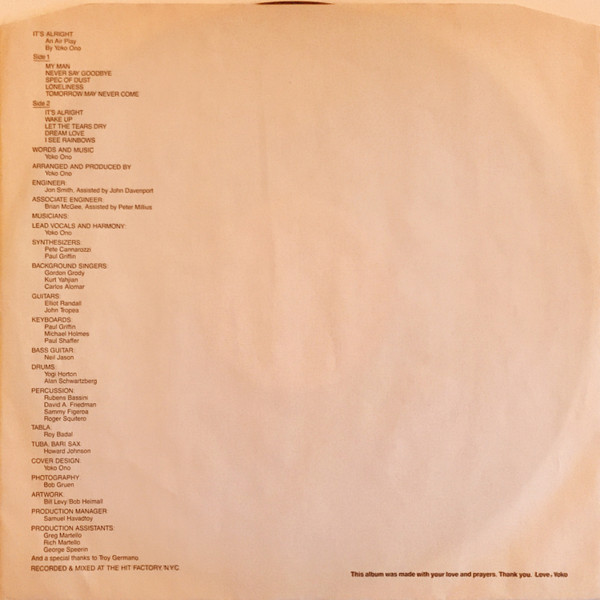 Yoko Ono - It's Alright (I See Rainbows) | Polydor (2391 559) - 4 Yoko Ono - It's Alright (I See Rainbows) | Polydor (2391 559) - 4