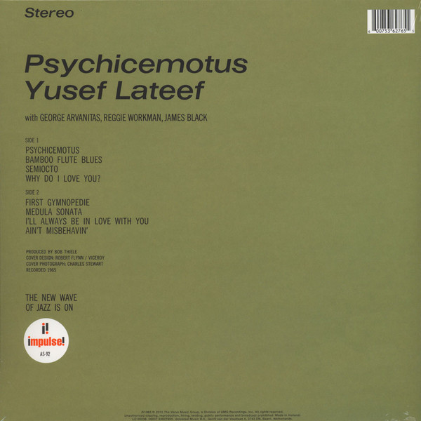 Yusef Lateef - Psychicemotus | Impulse! (AS-92) - 2 Yusef Lateef - Psychicemotus | Impulse! (AS-92) - 2