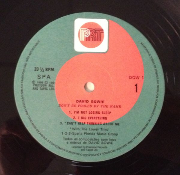 David Bowie - Don't Be Fooled By The Name | PRT (DOW 1) - 3