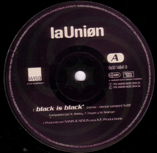 La Unión - Black Is Black | WEA (0630 16841 0) - 2
