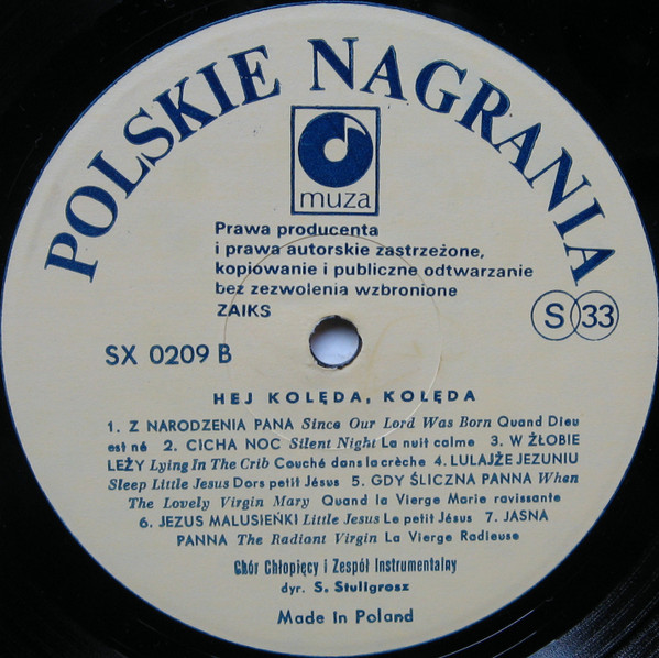 Chór Chłopięcy I Męski Państwowej Filharmonii W Poznaniu - Hej Kolęda, Kolęda... - The Poznań Nightingales Sing Christmas Carols | Polskie Nagrania Muza (SX 0209) - 4