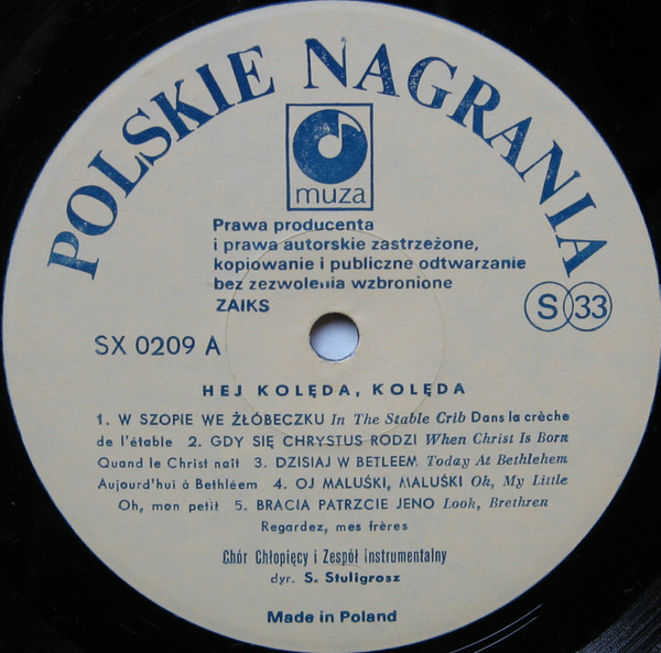 Chór Chłopięcy I Męski Państwowej Filharmonii W Poznaniu - Hej Kolęda, Kolęda... - The Poznań Nightingales Sing Christmas Carols | Polskie Nagrania Muza (SX 0209) - 3