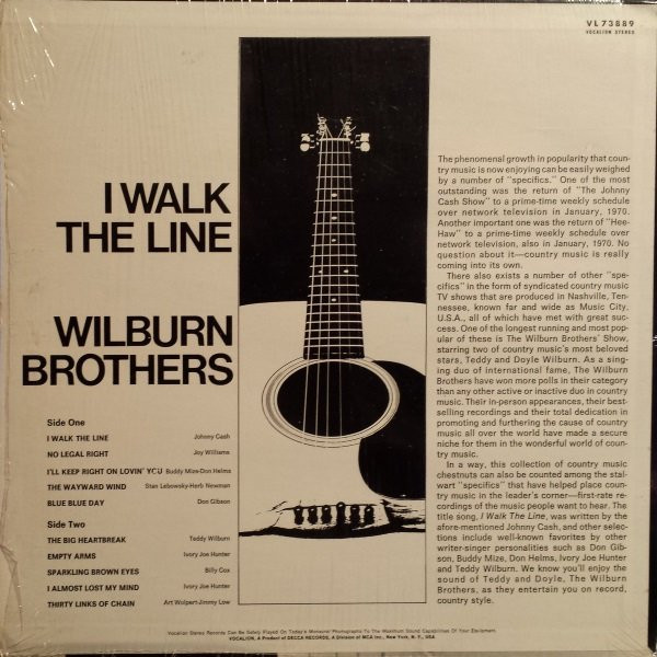 The Wilburn Brothers - I Walk The Line | Vocalion (VL 73889) - 2