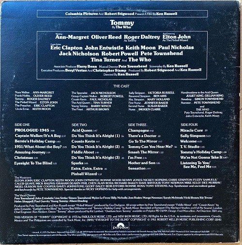 Various - Tommy (Original Soundtrack Recording) (2LP) [Vinyl] | Polydor (PD2-9502) - 2