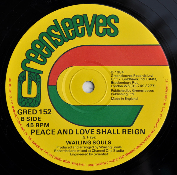 Wailing Souls - War Deh Round A John Shop | Greensleeves Records (GRED 152) - 2 Wailing Souls - War Deh Round A John Shop | Greensleeves Records (GRED 152) - 2