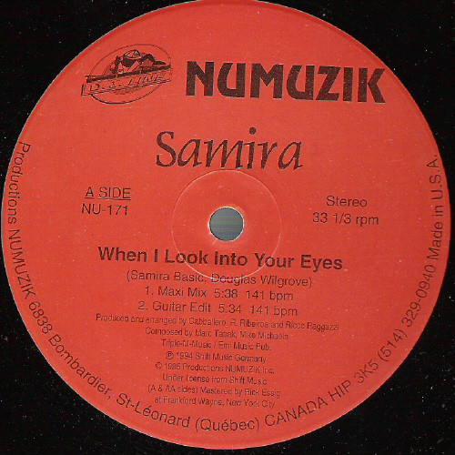 Samira / Megatronic - When I Look Into Your Eyes / Into The Fire | Numuzik Inc. (NU-171) - main