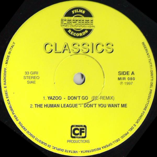 Various - Classics | Casual Films Records (MIR 080) - main Various - Classics | Casual Films Records (MIR 080) - main