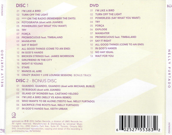 Nelly Furtado - The Best Of Nelly Furtado (2CD + DVD - Super Deluxe Edition) [CD] | Geffen Records (INTW35452) - 3