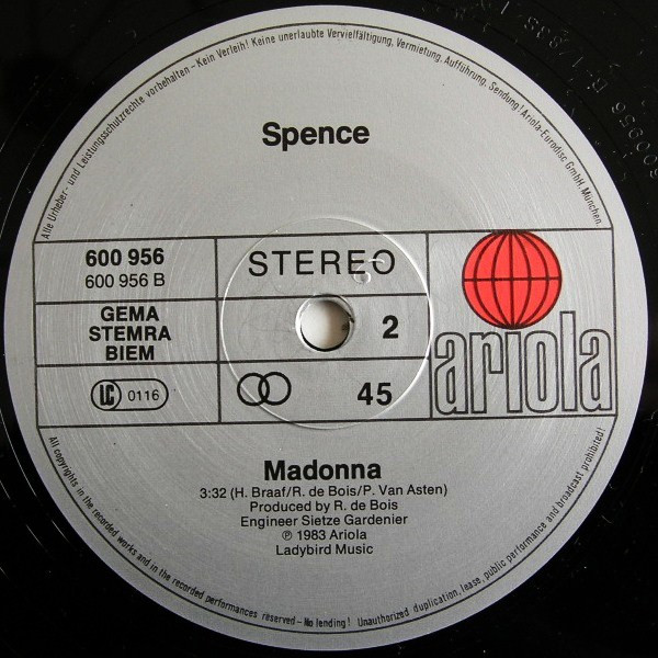 Spence - Get It On | Ariola (600 956) - 4