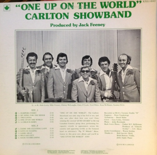 The Carlton Showband - One Up On The World | RCA Victor (KXL1-0142) - 2