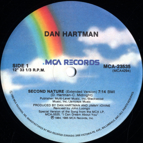 Dan Hartman - Second Nature (12") [Vinyl] | MCA Records (MCA-23535) - 3