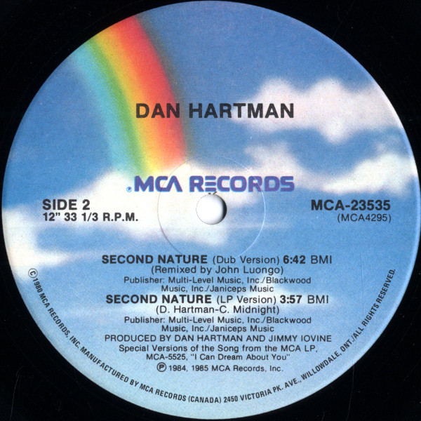 Dan Hartman - Second Nature (12") [Vinyl] | MCA Records (MCA-23535) - 4