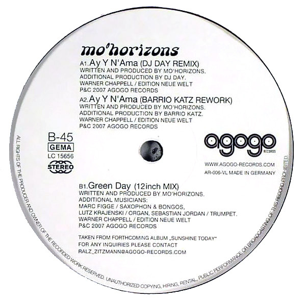 Mo' Horizons - Ay Y N' Ama | Agogo Records (AR-006-VL) - 2 Mo' Horizons - Ay Y N' Ama | Agogo Records (AR-006-VL) - 2