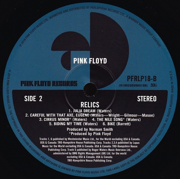 Pink Floyd - Relics | Pink Floyd Records (PFRLP18) - 4