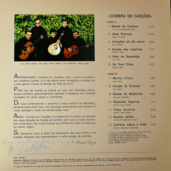 Praxis Nova - Coimbra Em Canções | Not On Label (none) - 2