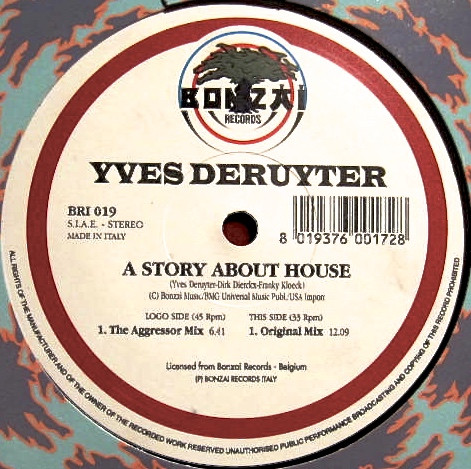 Yves Deruyter - A Story About House | Bonzai Records Italy (BRI 019) - main