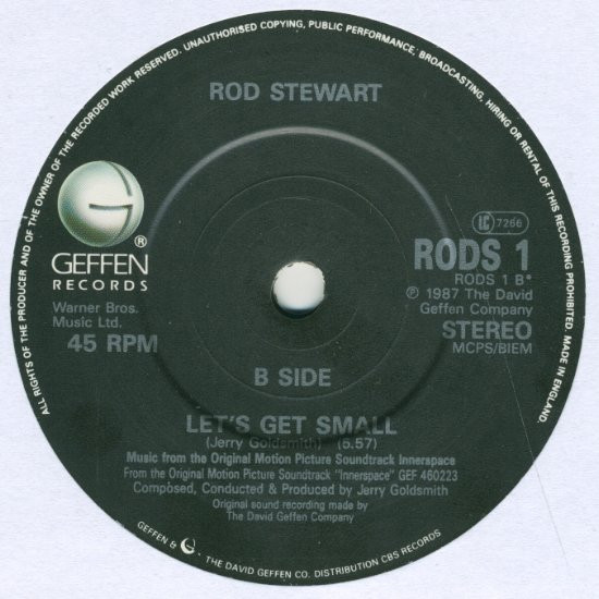 Rod Stewart - Twistin' The Night Away | Geffen Records (RODS 1) - 3 Rod Stewart - Twistin' The Night Away | Geffen Records (RODS 1) - 3