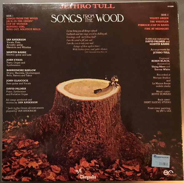 Jethro Tull - Songs From The Wood | Chrysalis (620015) - 2