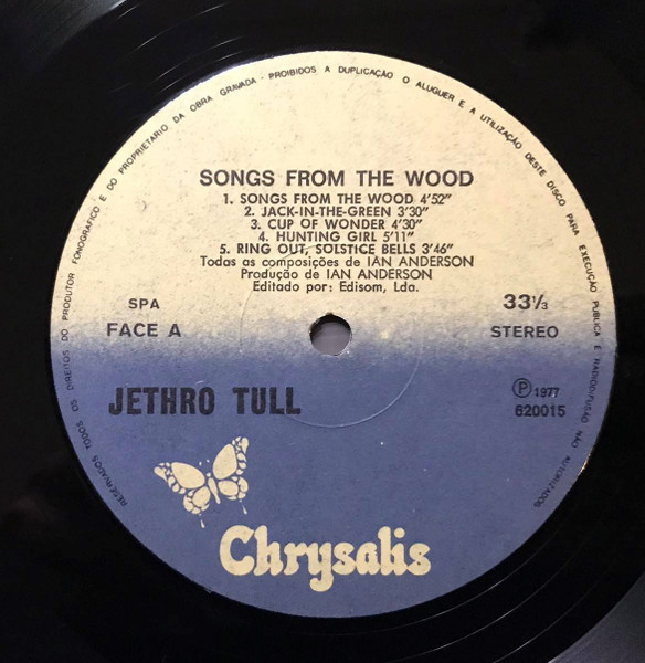Jethro Tull - Songs From The Wood | Chrysalis (620015) - 3