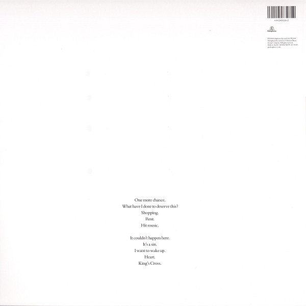 Pet Shop Boys - Actually | Parlophone (0190295832612) - 2