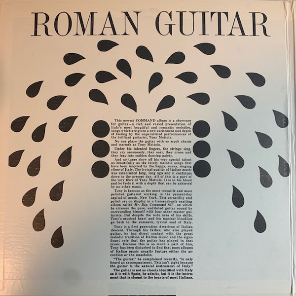 Tony Mottola And His Orchestra - Roman Guitar [Vinyl] | Command (RS 816 SD) - 3