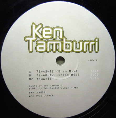 Ken Tamburri - 72-48-12 | Climax Records (CLX005) - main