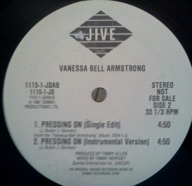 Vanessa Bell Armstrong - Pressing On | Jive (1115-1-JDAB)