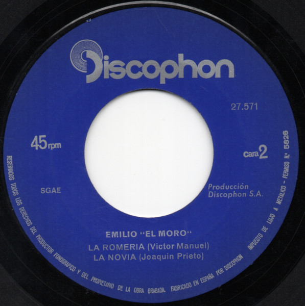Emilio "El Moro" - Mi Carro | Discophon (27.571) - 4 Emilio "El Moro" - Mi Carro | Discophon (27.571) - 4