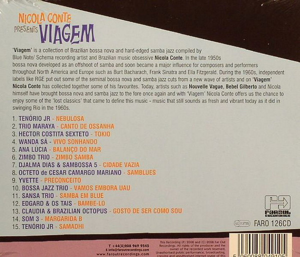 Nicola Conte - Viagem - A Collection Of 60's Brazilian Bossa Nova & Jazz Samba | Far Out Recordings (FARO 126CD) - 2 Nicola Conte - Viagem - A Collection Of 60's Brazilian Bossa Nova & Jazz Samba | Far Out Recordings (FARO 126CD) - 2