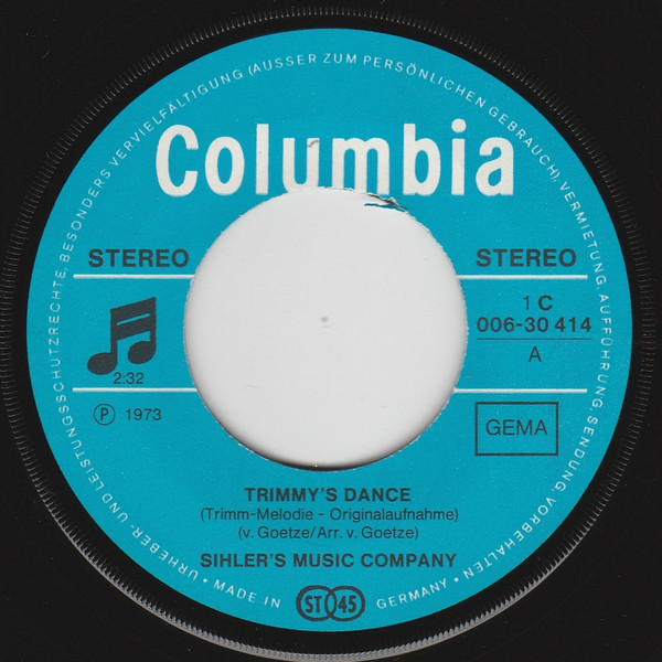 Sihler's Music Company - Trimmy's Dance | Columbia (1C 006-30 414) - 3