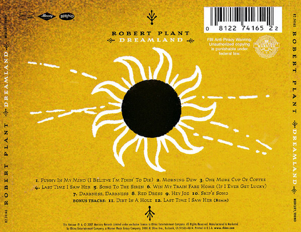 Robert Plant - Dreamland | Mercury (R2 74165) - 2 Robert Plant - Dreamland | Mercury (R2 74165) - 2