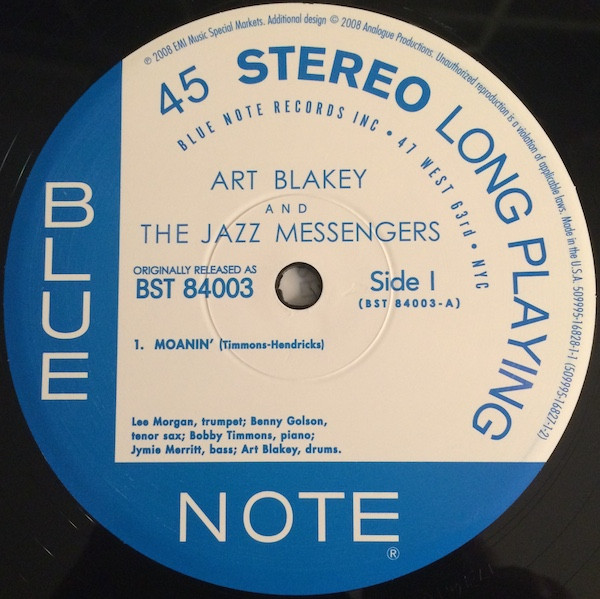Art Blakey & The Jazz Messengers - Moanin' | Analogue Productions (AP 84003) - 3