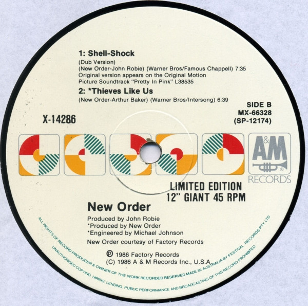 New Order - Shell-Shock | A&M Records (X-14286) - 4 New Order - Shell-Shock | A&M Records (X-14286) - 4
