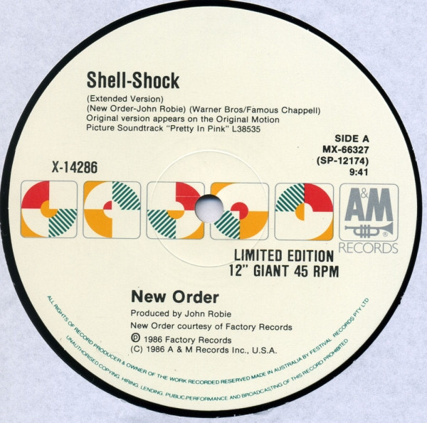 New Order - Shell-Shock | A&M Records (X-14286) - 3 New Order - Shell-Shock | A&M Records (X-14286) - 3