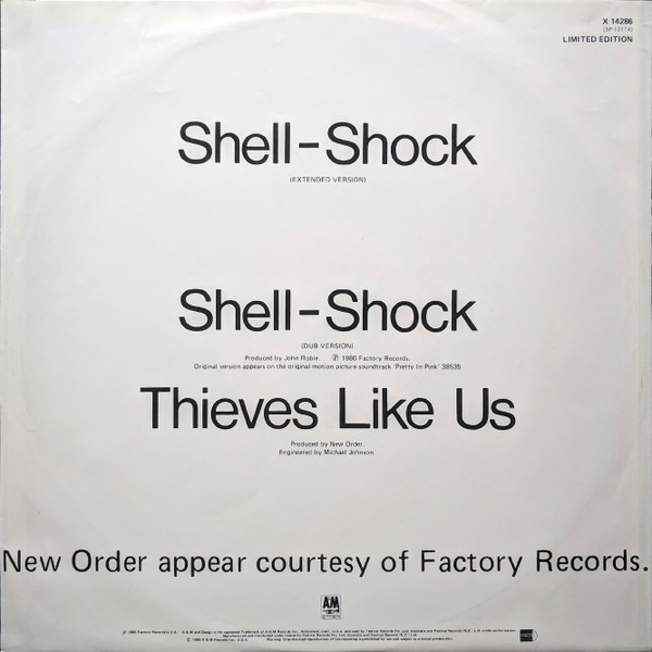 New Order - Shell-Shock | A&M Records (X-14286) - 2 New Order - Shell-Shock | A&M Records (X-14286) - 2