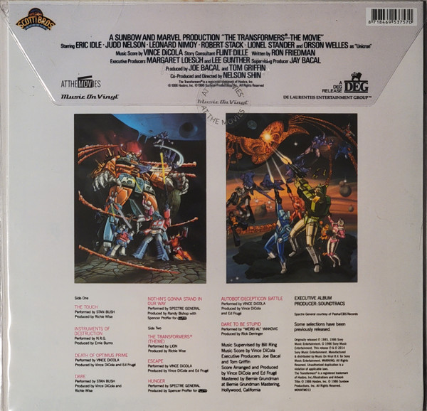 Various - The Transformers®: The Movie (Original Motion Picture Soundtrack) | Music On Vinyl (MOVATM013) - 2