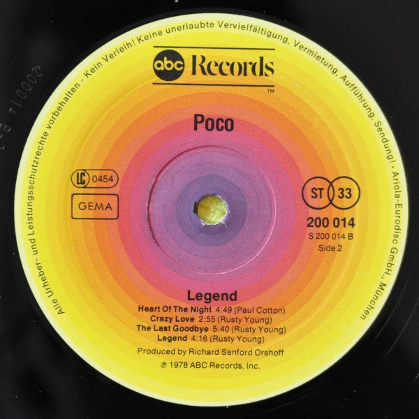 Poco - Legend | ABC Records (200 014) - 4 Poco - Legend | ABC Records (200 014) - 4