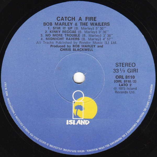 Bob Marley & The Wailers - Catch A Fire | Island Records (ORL 8110) - 4 Bob Marley & The Wailers - Catch A Fire | Island Records (ORL 8110) - 4