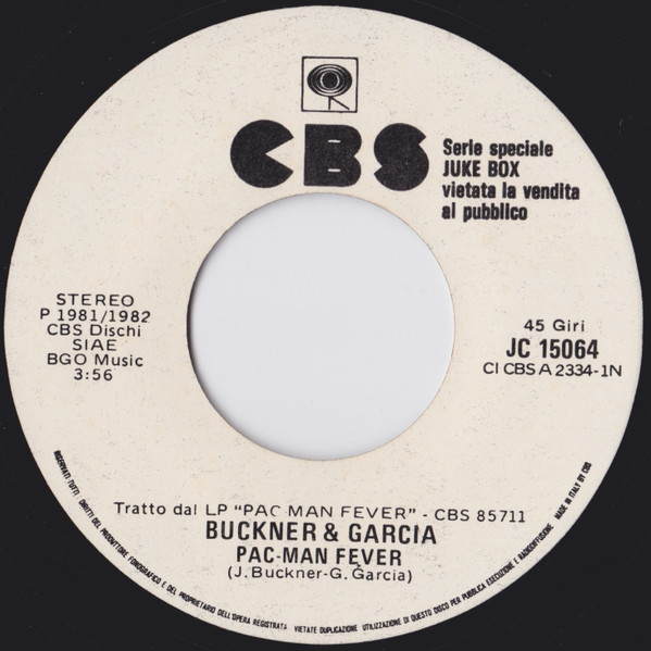 Stella Carnacina / Buckner & Garcia - Antille / Pac-Man Fever | CBS (JC 15064) - 2 Stella Carnacina / Buckner & Garcia - Antille / Pac-Man Fever | CBS (JC 15064) - 2