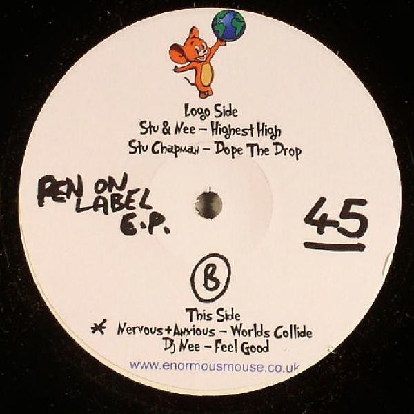 DJ Nee / Stu Chapman / Nervous+Anxious - Pen On Label E.P. | Enormous Mouse Records (EM003) - main DJ Nee / Stu Chapman / Nervous+Anxious - Pen On Label E.P. | Enormous Mouse Records (EM003) - main