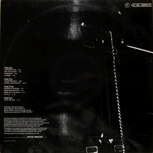 Grand Funk Railroad - Live Album | Capitol Records (2C 148-80684/5) - 3