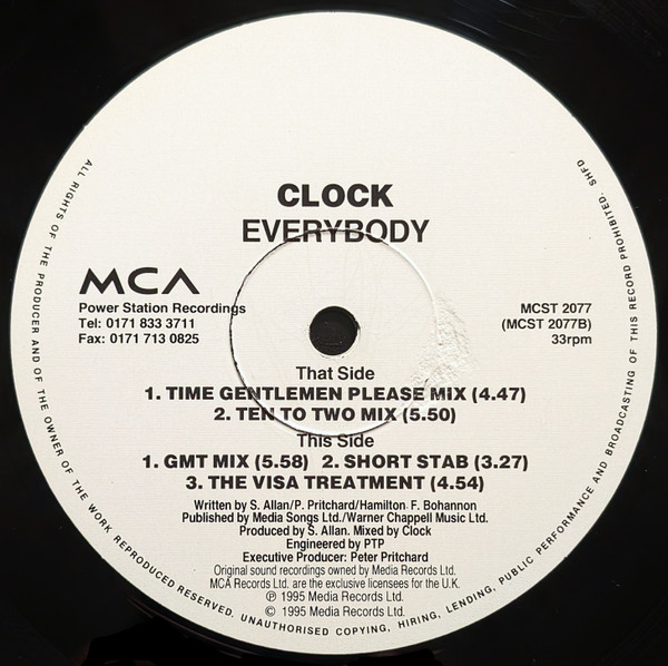 Clock - Everybody | MCA Records (MCST 2077) - 4 Clock - Everybody | MCA Records (MCST 2077) - 4