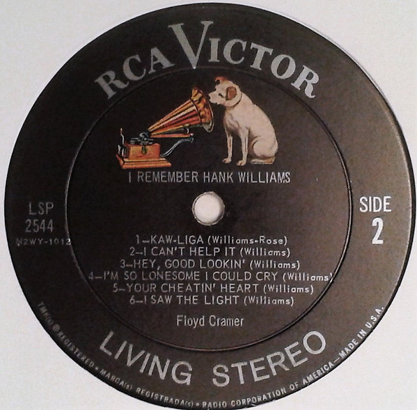 Floyd Cramer - I Remember Hank Williams | RCA Victor (LSP-2544) - 4