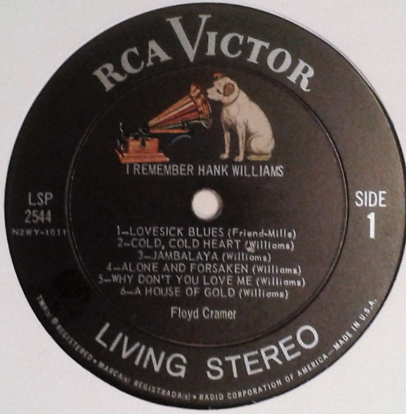 Floyd Cramer - I Remember Hank Williams | RCA Victor (LSP-2544) - 3