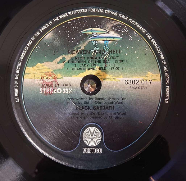 Black Sabbath - Heaven And Hell | Vertigo (6302 017) - 3 Black Sabbath - Heaven And Hell | Vertigo (6302 017) - 3