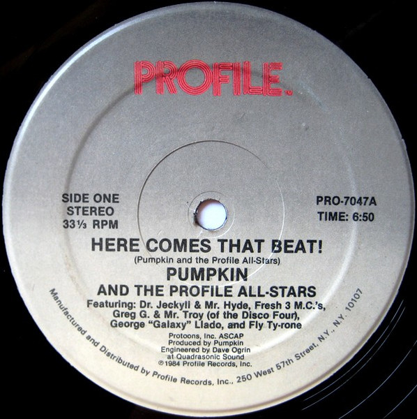 Pumpkin And The Profile All-Stars - Here Comes That Beat! | Profile Records (PRO-7047)