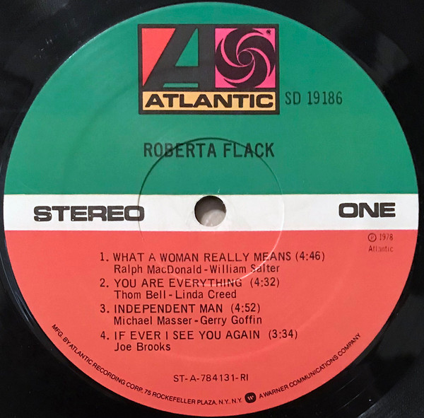 Roberta Flack - Roberta Flack [Vinyl] | Atlantic (SD 19186) - 3