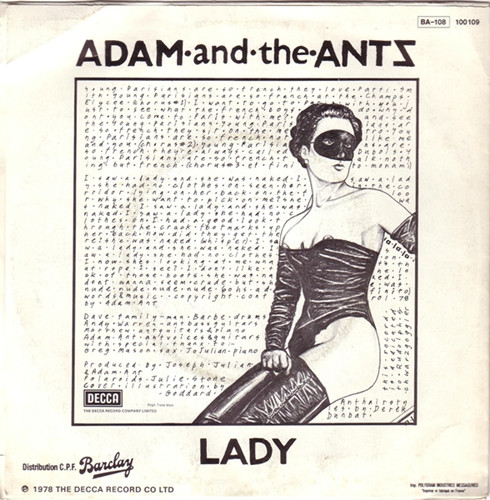 Adam And The Ants - Young Parisians | Decca (100 109) - 2