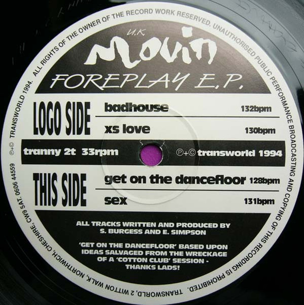 U.K. Movin - Foreplay EP | Transworld (tranny 2t) - 3 U.K. Movin - Foreplay EP | Transworld (tranny 2t) - 3